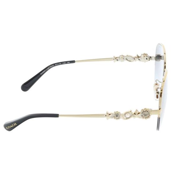 Coach 0HC7118B 93468G57 Light Gold Full rim Round Sunglasses - Picture 4 of 4